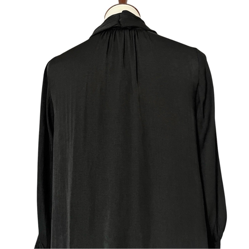 Current Air‎ Twist Front Long Sleeve Top in Black - Picture 6 of 11